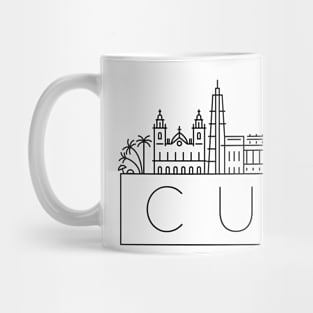 Cuba Minimal Skyline Mug